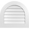 Ekena Millwork Round Top Surface Mount PVC Gable Vent: Non-Functional, w/ 3-1/2"W x 1"P Standard Frame, 26"W x 24"H GVPRT26X2401SN - alternate 1